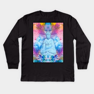 Buddha Reiki Chakra Balance Kids Long Sleeve T-Shirt